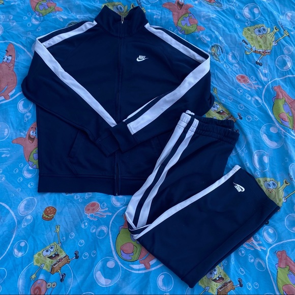 Nike Other - Nike Sportswear Striped Embroidered Sweatsuit